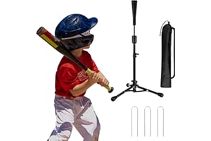 Wiseek 23.5 to 39.76 Inches Baseball Tee for Kids, Batting Tees for Baseball with Carry Bag, Portable Stable Tanner Tee, Baseball Training Equipment Aged 5-12, Softball Tee for Batting and Hitting