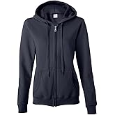 Gildan womens Full Zip Hooded Sweatshirt