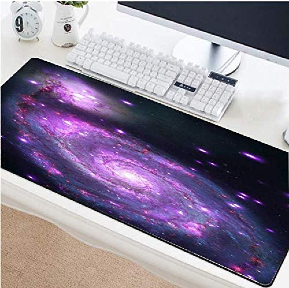 Mouse pad Large Mouse Pad Purple Universe Star Rubber Lock