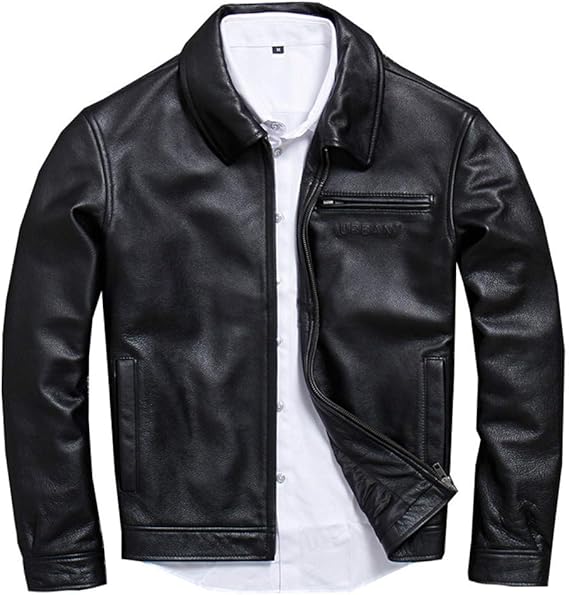 Amazon Bactim メンズライダースジャケット 牛革本革レザーコート大きいサイズ 革コート紳士 革ジャン ファッションジャンパー 春秋冬着 カコイイ防寒防风防雨 コート ジャケット 通販