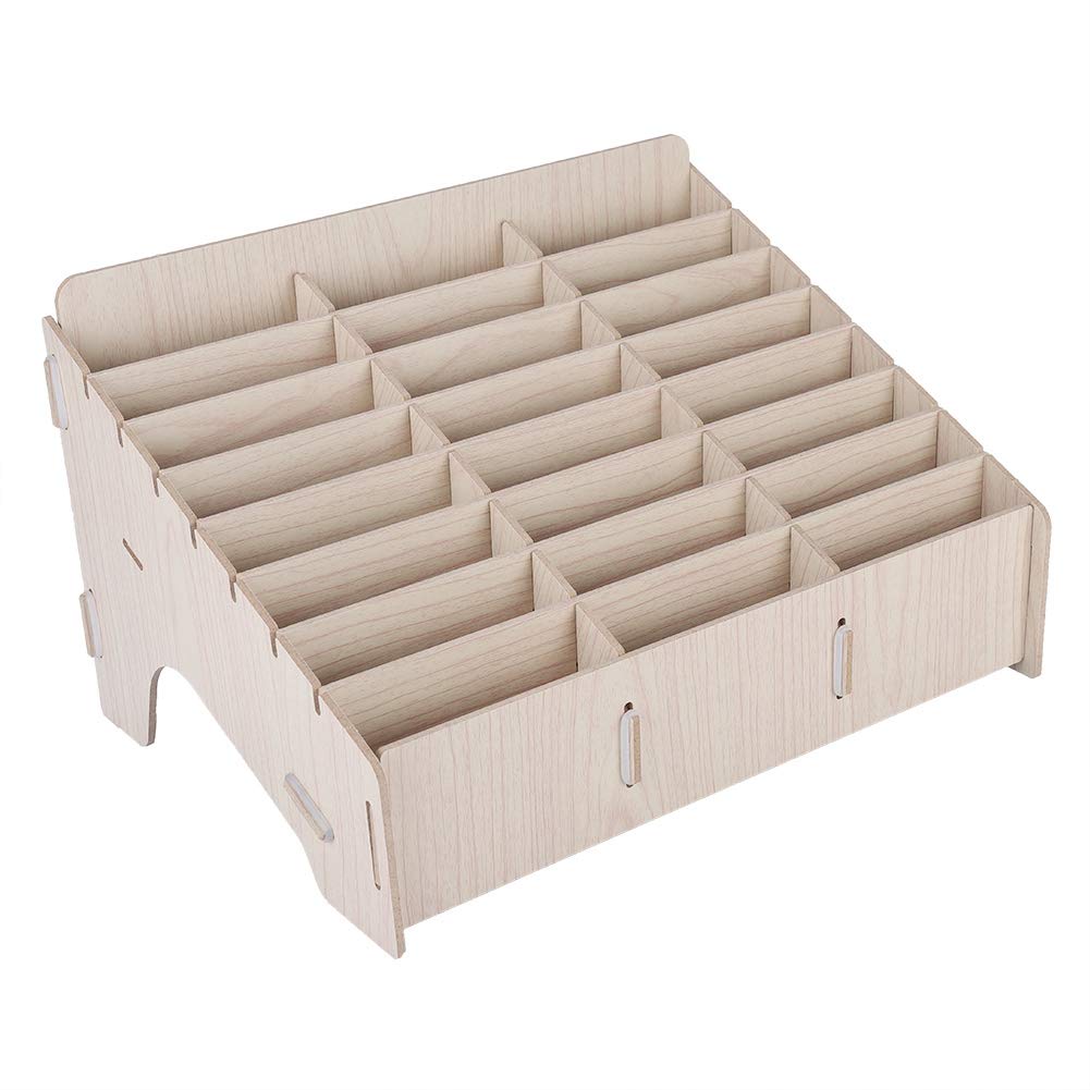 Wooden Storage Box for Mobile Phone Cellphone Multi-Cell Phone Storage Holder Box Non-Toxic And Tasteless Suitable for Classroom Office