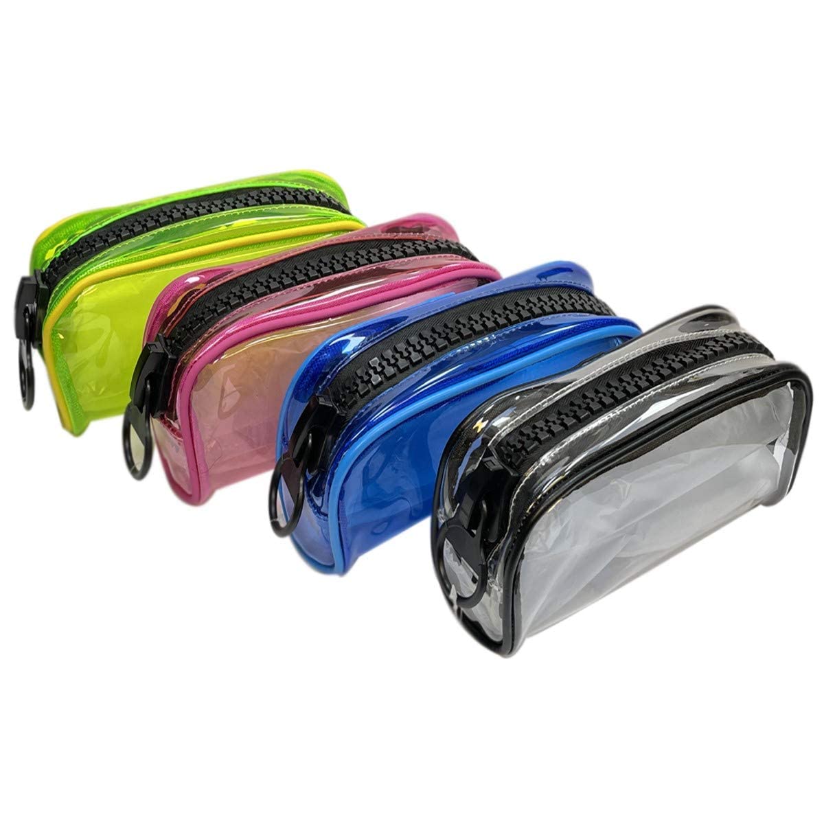 ARK Large Capacity Transparent Pencil case with Strong Zipper (21.5 x 11.5 x 6.5 cm) Single