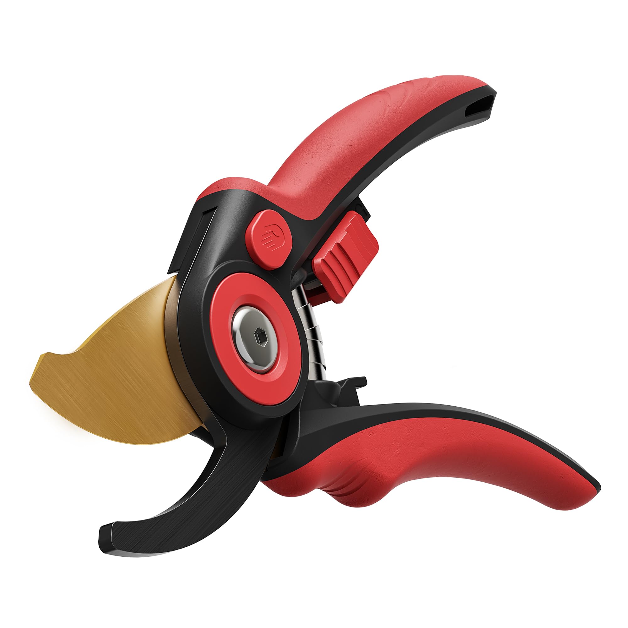 FLORA GUARD Heavy Duty Bypass Secateurs, Garden Secateurs with Ergonomic Handle, Ideal Pruning Shears for Gardening, Shrubs & Branch Cutting