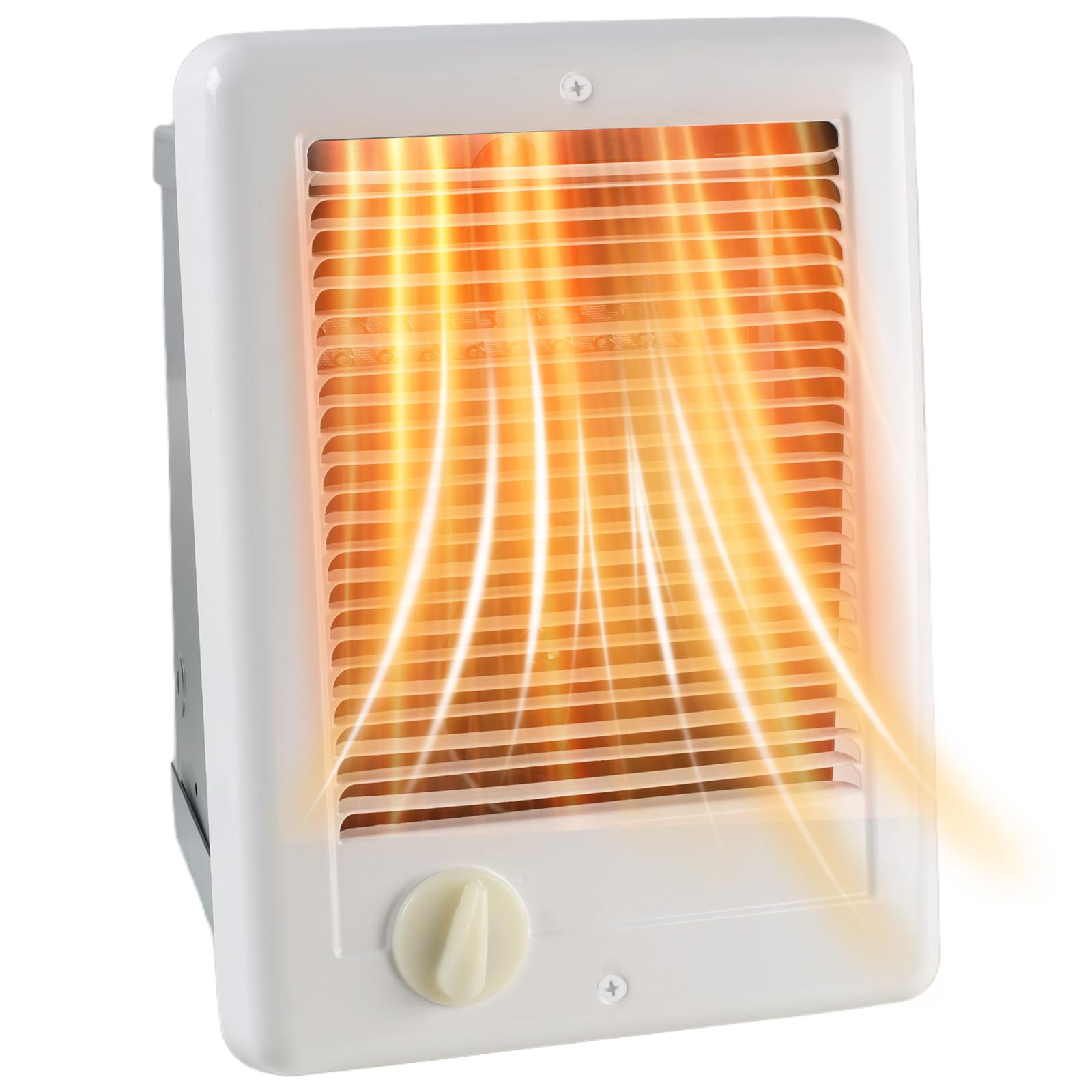 Photo 1 of ******************Missing face plate****************
Upgraded Electric Wall Heater Complete Unit with Thermostat (Model: CSC151TW, Part: 67509), 5120 BTU, 120 Volt, 1500 Watt, White