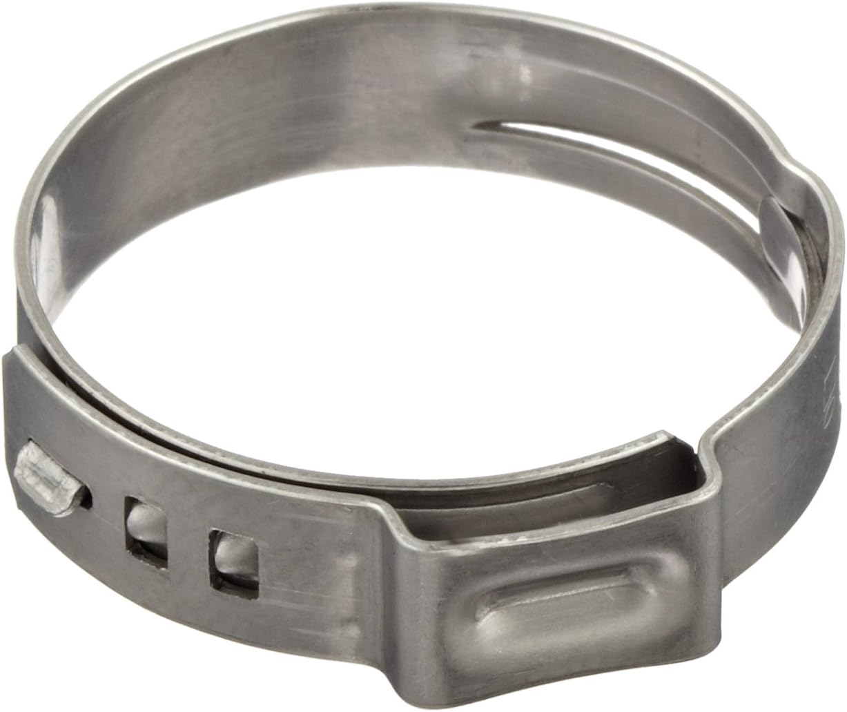 Oetiker 16700003 Stepless Ear Clamp, One Ear 5 mm Band Width, Clamp ID Range 7 mm (Closed) - 8.7 mm (Open) (Pack of 100)