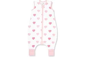 Mama Cheetah Toddler Sleep Sack with Feet 2T, 1.0 TOG Organic Cotton Baby Wearable Blankets with Legs, Baby Sleeping Bag for Walkers, Early Walker M