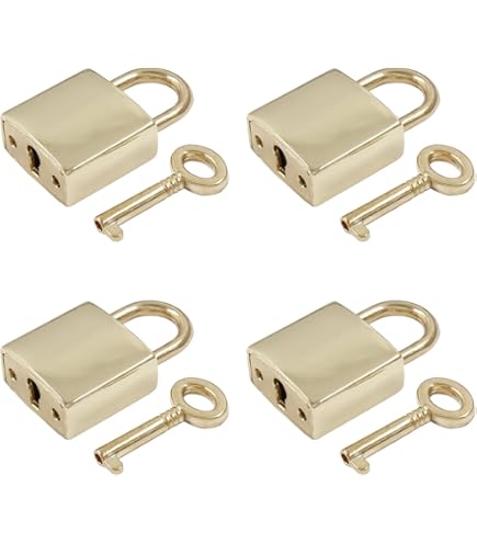 小物 PADLOCK KEY HANGER / GOLD 2/5/10sets Meetee Gold Silver Gun Black Brass Lock Key