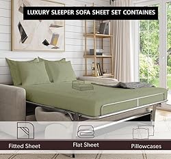 Full Sleeper Sofa Bed Sheet Set - 400 Thread Count