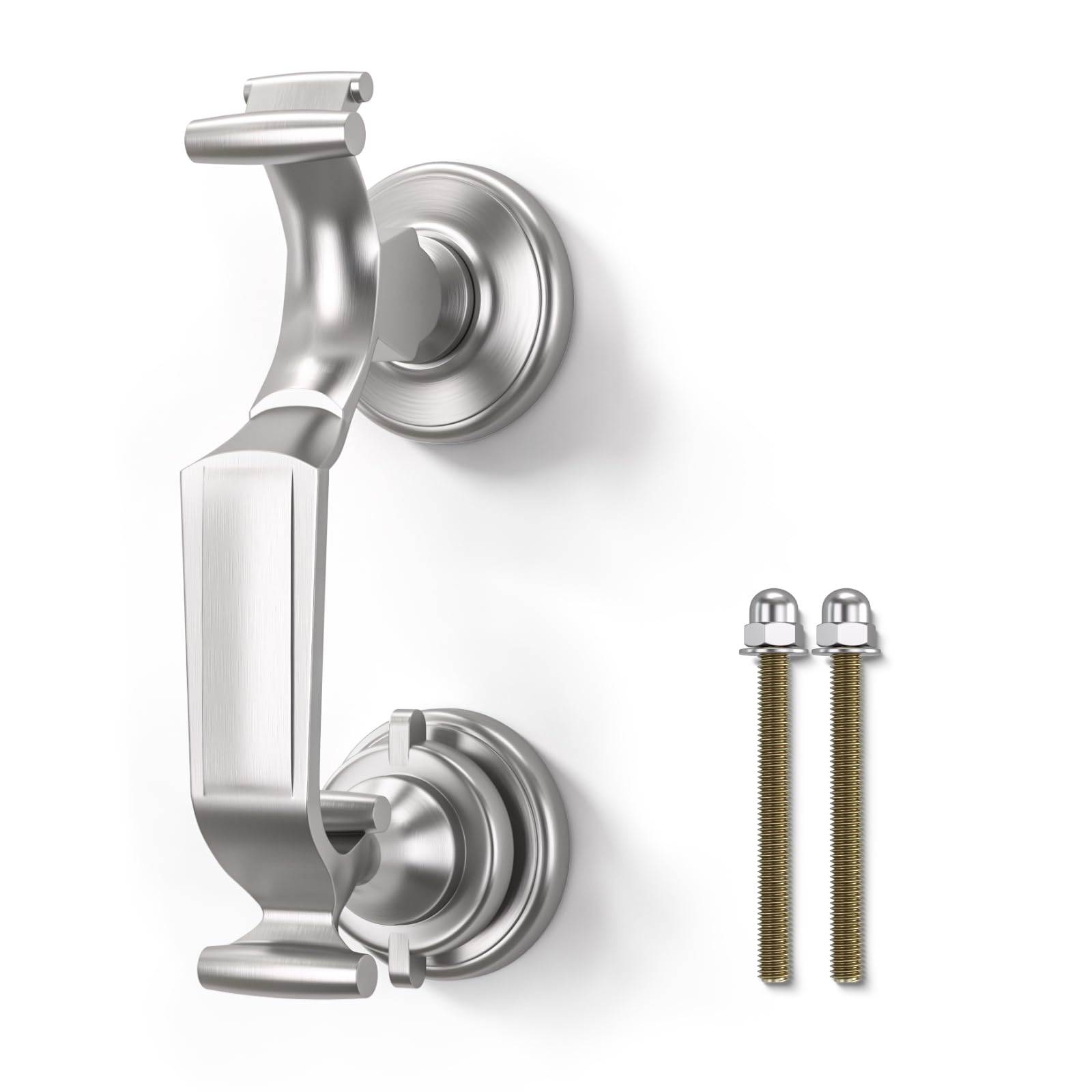 Bwintech 1 Pcs Satin Nickel Doctors Design Heavy Duty Door Knocker for Front Door