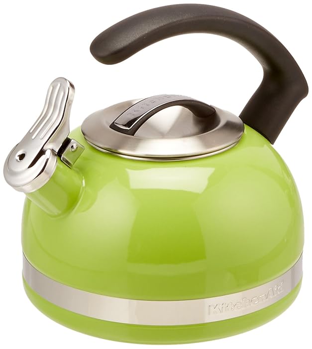 KitchenAid KTEN20CBKL 2.0-Quart Kettle with C Handle and Trim Band - Sunkissed Lime