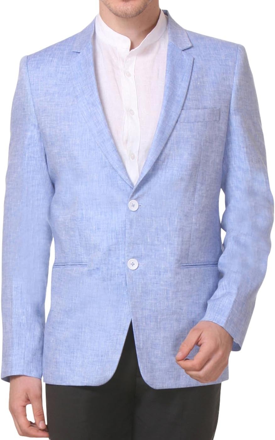 mens unlined linen blazer