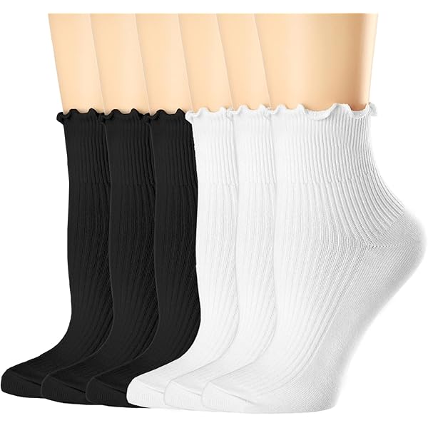 Amazon.com: Mcool Mary Women's Ruffle Socks Mesh Casual Lace