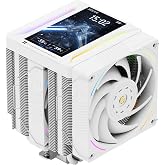 Thermalright Peerless Assassin 120 Vision MAX ARGB White CPU Air Cooler, Twin Tower Radiator 2150RPM,480x854 Resolving Power IPS Screen with 5&rsquo;&rsquo;,Computer Cooler for Intel lga1851/1700/115x,AM4/AM5