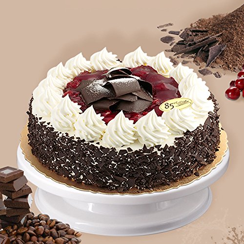 Cake Decorating Turntable - Baking Supplies Set - 11 Inch Rotating Cake Turntable With 2 Icing Spatula And 6 Frosting Smoother - Cake Decorating Supplies Kit - Revolving Cake Stand White - Thumbnail 7