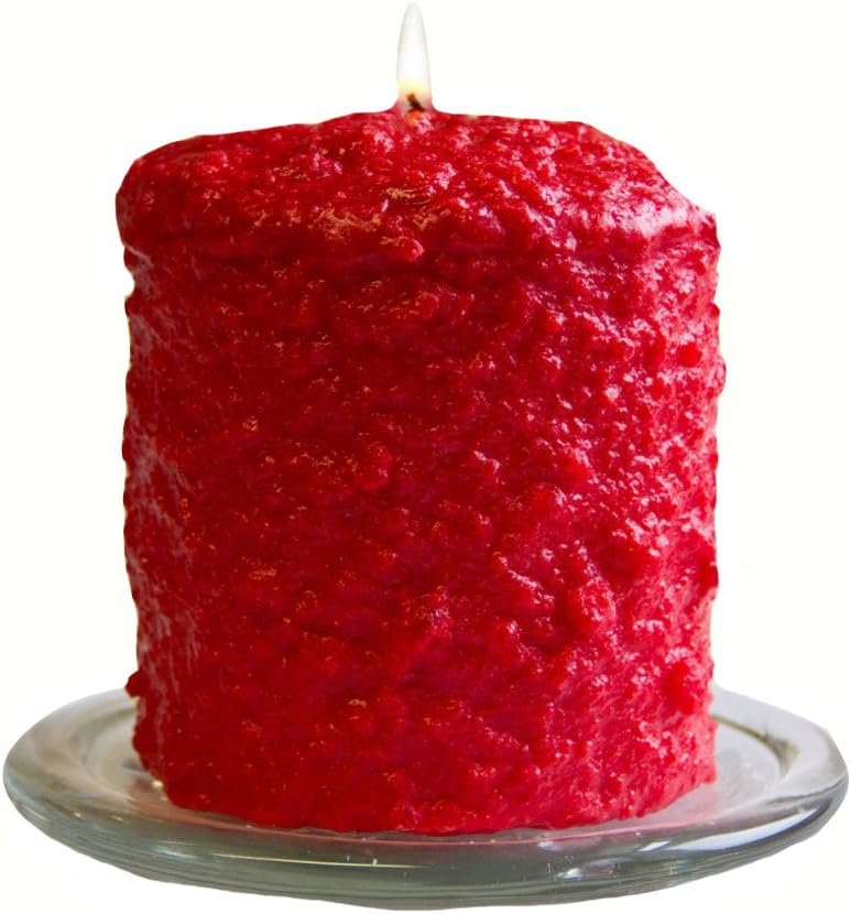 Warm Glow Candle Company Hollyberry Hearth Pillar Candle