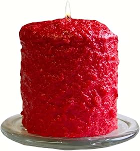 Warm Glow Candle Company Hollyberry Hearth Pillar Candle