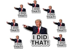 LIMECUTE 100 Pack Trump I Did That Funny Stickers Laptop Bumper Decal Window Waterproof Car Stickers 2 Inches