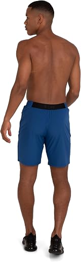 TCA Elite Tech Mens Running Shorts with Zip Pockets Mazarine Blue L view 5
