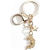 SHTALHST Sun and Stars Keychain Celestial Inspired Daily Carry Charm for Women Positive Energy Gift Shining Accessory