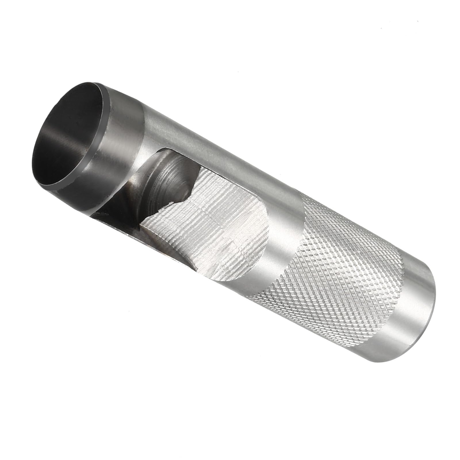 Kozelo Leather Hollow Hole Punch - [28mm] Anti-Slip Round Knurled Shank Cutter Tool for Belts Watch Bands Fabric Plastic Use, 105mm Length