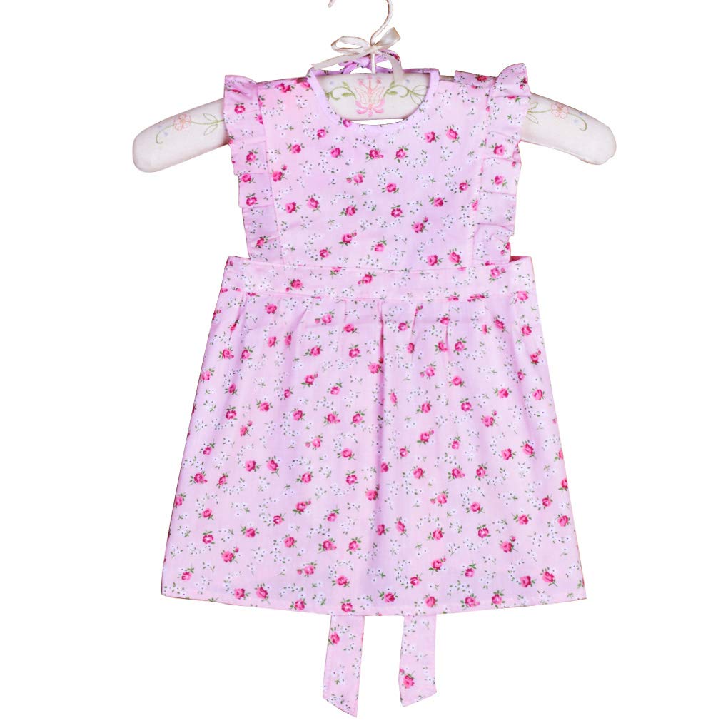 大きい割引 3 To 2 Old Years 3 To 2 ピンク 女の子用 幼児 コットンガーデンエプロン 子供用 花柄エプロン 女の子用 かわいい エプロン ラブポテト Years B07l4shpms Old エプロン Imultimedia Pt