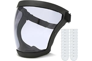 KCRPM Tooltekt Anti-Dust & Fog-Free Face Shield, Super Protective Clear Face Shield-Adult, for Weeding, Sanding, Etc… (1set A)
