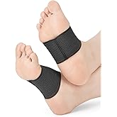 Copper Infused Compression Plantar Fasciitis Arch Support Sleeves for Flat Feet 【Updated Version】 Foot Pain Relief, Orthotic Braces Fallen Arches, Low/High Arch Pain Relief for Women & Men (2 pack, M 9-13 / W 10-14)
