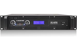 Sound Town 2-Channel 1100W Rack Mountable Professional Power Amplifier with Low Pass Filter, LCD Display (NIX-A3PRO)