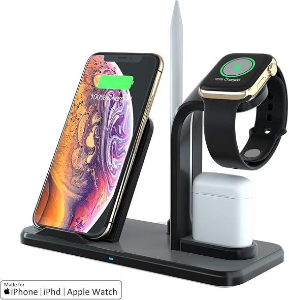 Wireless Charger Fast Wireless Charger qi wireless charger for iPhone 11 XS  XR 8 Apple Watch Samsung S10 S9 S8 Huawei Xiaomi - buy Wireless Charger  Fast Wireless Charger qi wireless charger