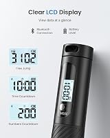 RENPHO Smart Jump Rope with Counter Adjustable Cordless Rope Fitness App Data view 6