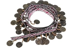 SGerste 1 Yard Width 35mm Copper Charms Tassel Lace Trim Bohemian Jacquard Fabric Ribbon Beaded Fringe Drop Handmade Sewing C