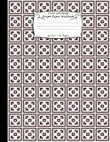 Cross Stitching Graph Paper Notebook: Cross Stitch Pattern Design Notebook Journal. 8.5