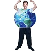 DSplay Unisex Adult Earth Costume Cosplay Planet Tunic Halloween Party
