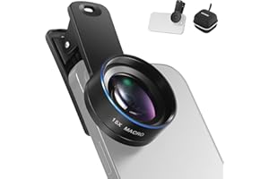 NEEWER Basics 15x Macro Phone Lens Kit with 37mm Lens Clamp, HD Camera Accessories Compatible with iPhone Samsung Android Sma