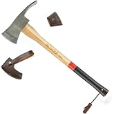 Adler 1919 Germany Pulaski Versatile Head Axe &amp; Hoe Hybrid Full Size (A8) | Made in Germany Axe &amp; Hoe Tool Camping Trail Work Excavation Forestry Land Management Survival Head 3-1/2 lb Handle 27.5 in