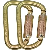 Auto Locking Carabiner Clip Heavy Duty Climbing Carabiner 45KN=10000 IBS Twist Lock Carabiner for Outdoor Climbing, Mountaineering, Rappelling, Camping, Hiking, Swing