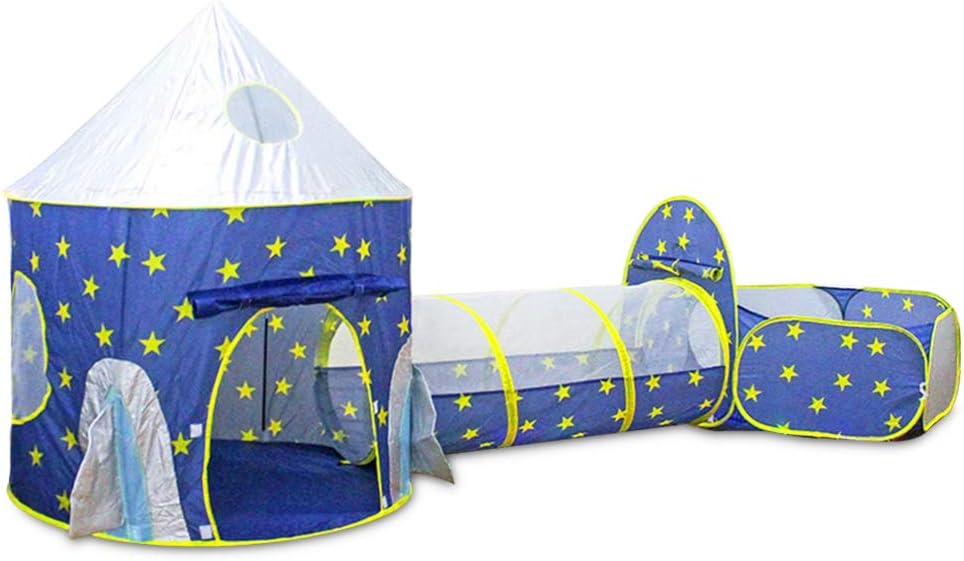 Play Tent for Kids, FOME 3pc Kids Pop up Play Tent Tunnel & Ball Pit with Basketball Hoop Toys Baby Play Center Indoor Outdoor Playhouse for Boys Girls Babies and Toddlers