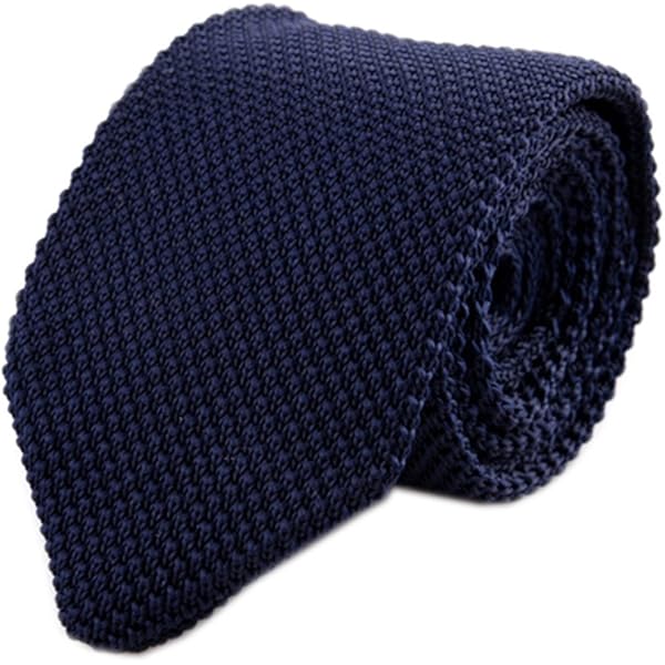WANDM Men's Pointed Knit Tie Necktie Width 2.75 inches Washable