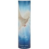 The Saints Collection Holy Spirit Flickering Lifelike LED Prayer Candle with Timer, Religious Home Decor, Gift Ideas for Friends and Family