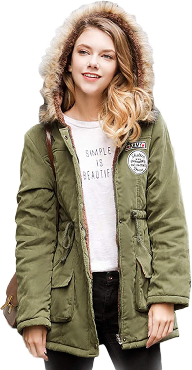 Fur collar hoodie Clearance