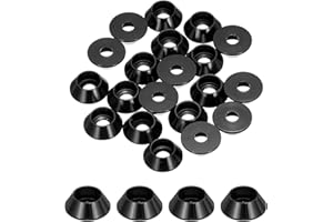 MECCANIXITY M3 Cone Cup Washers,Anodized Aluminum Gaskets Cup Head Washer Gasket for Screw RC/FPV/PC/Drone/Mechanical Accesso