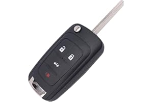 Horande Folding Flip Replacement Key Fob Cover Case fit for 2010 2012 2011 2014 Chevy Cruze Malibu Camaro Equinox Equinox Sonic Terrain Keyless Entry Key Fob Shell