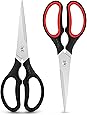 Kitchen Scissors, iBayam Heavy Duty Come Apart Kitchen Shears, 2-Pack 9 Inch Dishwasher Safe Food Scissors, Multipurpose Sharp Cooking Scissors for Chicken, Poultry, Fish, Meat, Herbs