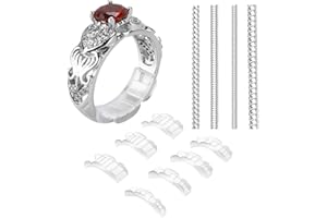 COOPACHE 2 Styles Invisible Ring Size Adjuster for Loose Rings – Ring Guard, Ring Sizer, 11 Sizes Fit for Man and Woman Ring