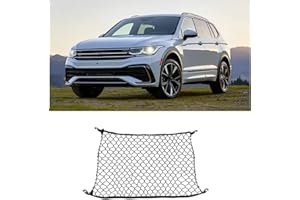 Car Cargo Net for Tiguan L Allspace 2017-2023 2024 2025 2026, Rear Storage Luggage Net Adjustable Elastic Organizer Net Car I