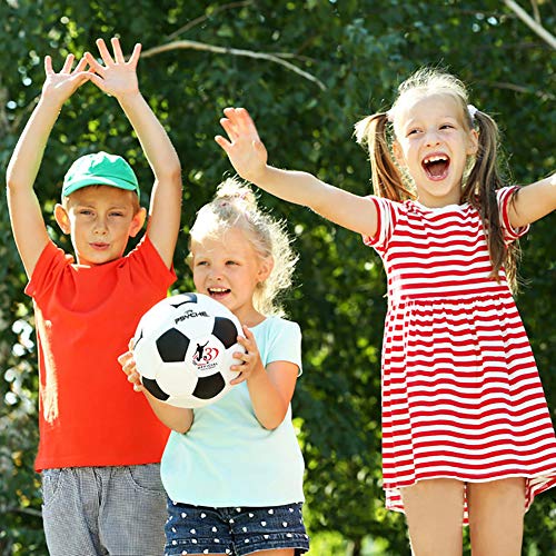 Wisdom Leaves Soccer Ball Size 3.4.5 for Training Practice Outdoor/Indoor Soccer Balls for Kids/Children/Teenager/Adults,Black White