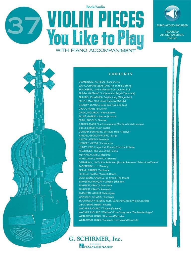 37 Violin Pieces You Like to Play: Violin and Piano