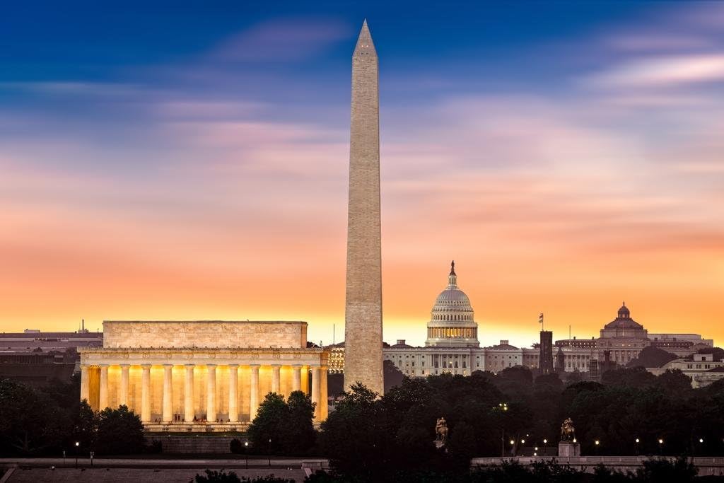 New Dawn Over Washington DC Photo Photograph Cool Wall Decor Art Print Poster 36x24