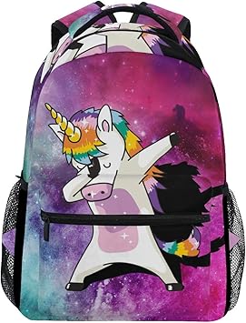 dabbing unicorn backpack