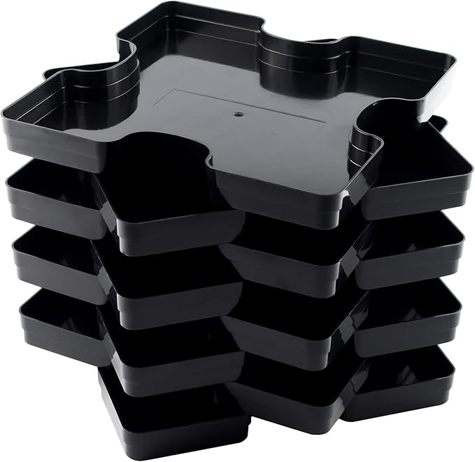 8 Stackable Puzzle Sorting Trays Fit Up to 2000 Pieces